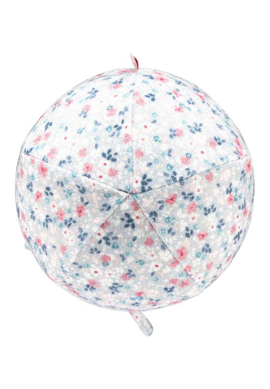 Sterntaler Inkamütze bedruckt mit Streublumen aus Strickware Räumungsverkauf