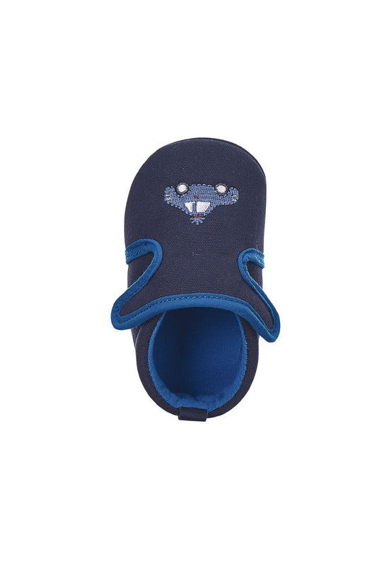 Sterntaler Baby-Krabbelschuh Auto aus Canvas in Marine Schlussverkauf