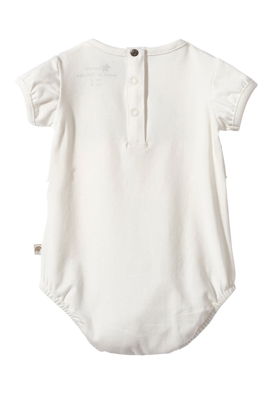 Sterntaler Baby Body Hase Happy mit kurzen Puffärmeln in ecru Rabatt