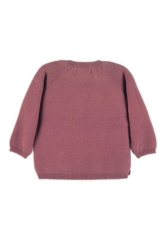 Sterntaler GOTS Strick-Jacke in Flieder oder Rosa mit Motiv Cyber Monday