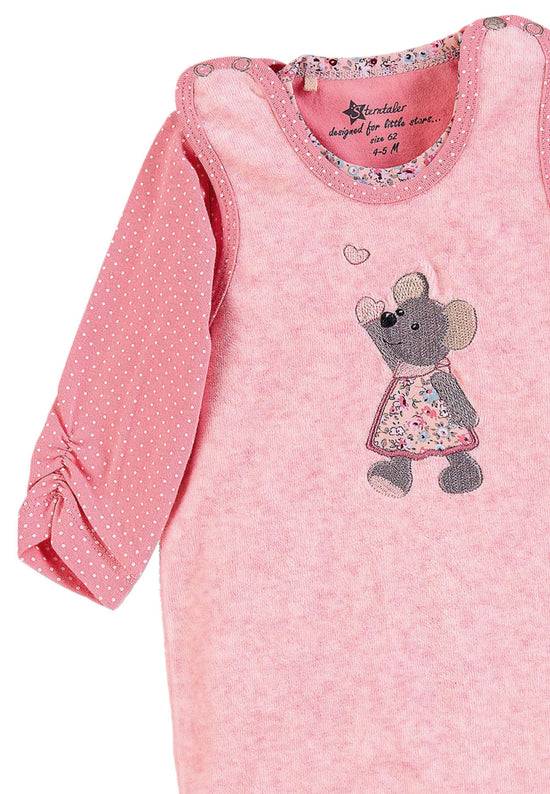Sterntaler Strampler-Set Nicki Maus Mabel in Rosa Weihnachtsangebot