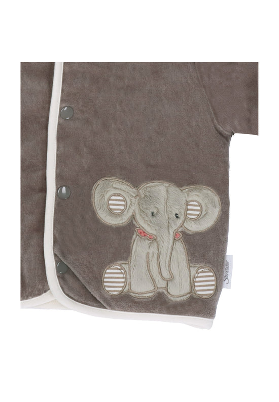 Sterntaler Kapuzen-Jacke aus Nicki, Motiv Elefant Eddy, Grau Osterangebot