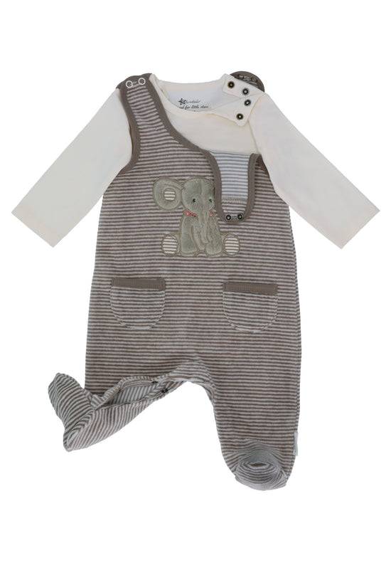 Sterntaler Baby Strampler aus Nicki, Motiv Elefant Eddy, Grau Muttertagsangebot