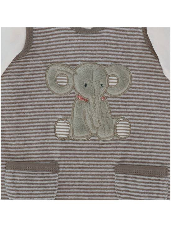 Sterntaler Baby Strampler aus Nicki, Motiv Elefant Eddy, Grau Muttertagsangebot
