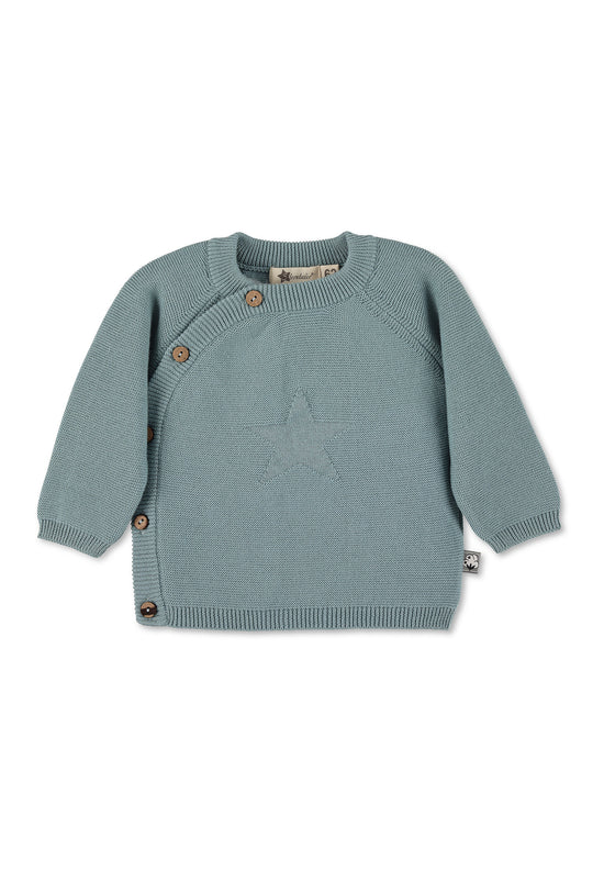 Sterntaler GOTS Strick-Jacke uni in Grün, Marine oder Grau Heißer Verkauf