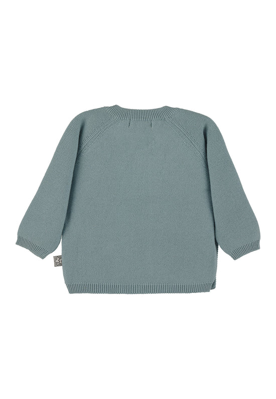 Sterntaler GOTS Strick-Jacke uni in Grün, Marine oder Grau Heißer Verkauf
