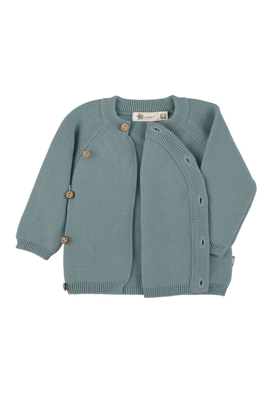 Sterntaler GOTS Strick-Jacke uni in Grün, Marine oder Grau Heißer Verkauf