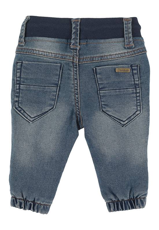 Sterntaler Jeanshose aus elastischem Sweat Denim in Marine Online Outlet