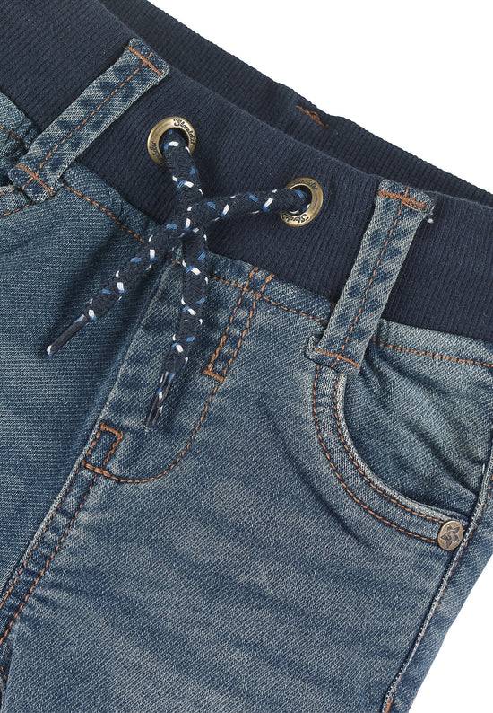 Sterntaler Jeanshose aus elastischem Sweat Denim in Marine Online Outlet