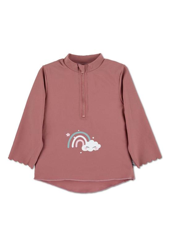 Sterntaler Langarm-Schwimmshirt in rosa mit Regenbogen-Motiv Zeitlich begrenztes Angebot