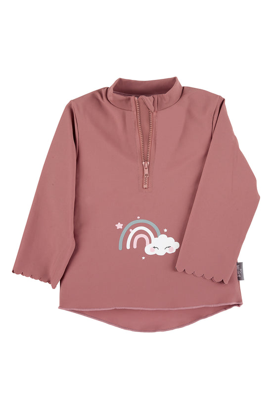 Sterntaler Langarm-Schwimmshirt in rosa mit Regenbogen-Motiv Zeitlich begrenztes Angebot