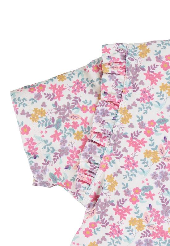 Sterntaler Schwimmoverall bedruckt mit Blumen in ecru Begrenzte Freigabe