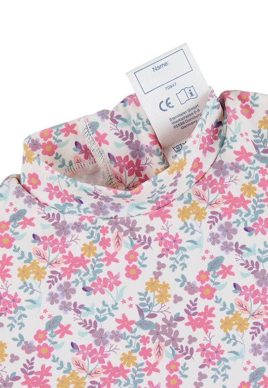 Sterntaler Schwimmoverall bedruckt mit Blumen in ecru Begrenzte Freigabe