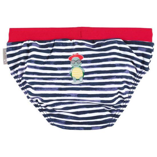 Sterntaler Badehose mit maritimem Streifen, Print Schildkröte Nur noch ein Tag übrig