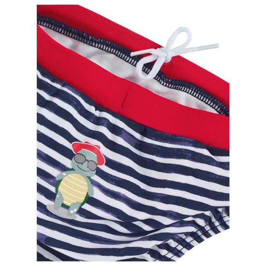 Sterntaler Badehose mit maritimem Streifen, Print Schildkröte Nur noch ein Tag übrig