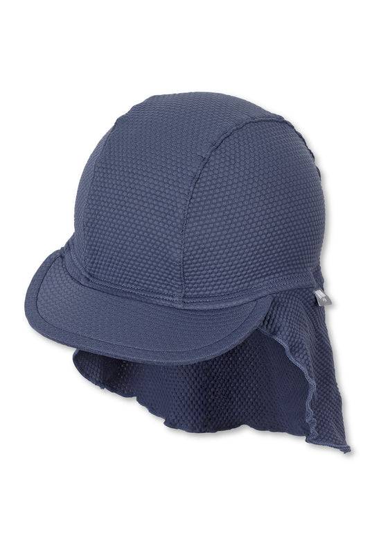 Sterntaler Schirmmütze mit Nackenschutz aus Strukturmaterial