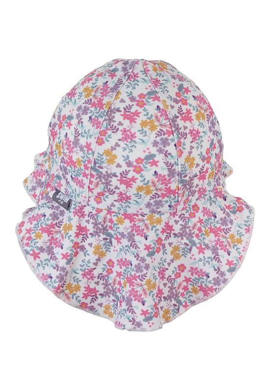 Sterntaler Schirmmütze mit Nackenschutz bedruckt mit Blumen Begrenzt auf 3 Tage