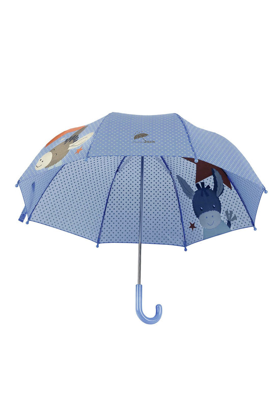 Sterntaler Kinder Regenschirm Esel Emmi Blau, Grau und Orange Verkauf