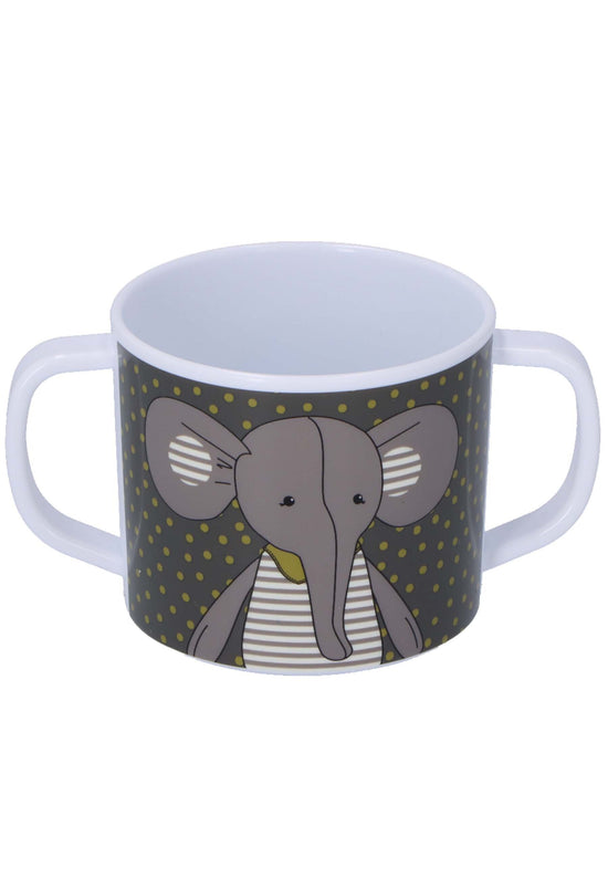 Sterntaler Henkeltasse + Trinkaufsatz Elefant Eddy+Hase Happy Letzter Tag