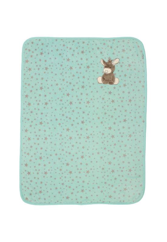 Sterntaler Plüsch-Decke Esel Emmi in Türkis, 100x75cm Speichern exportieren