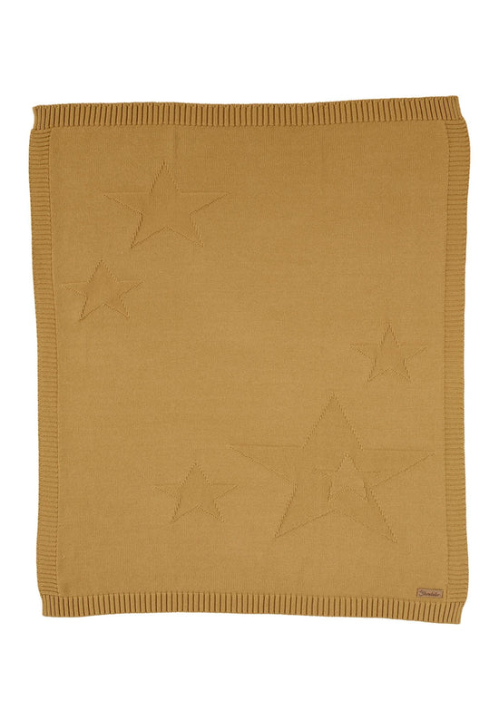 Sterntaler Strick-Schmusedecke mit eingestrickten Sternen Sonderangebot