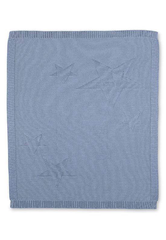 Sterntaler Strick-Schmusedecke mit eingestrickten Sternen Sonderangebot