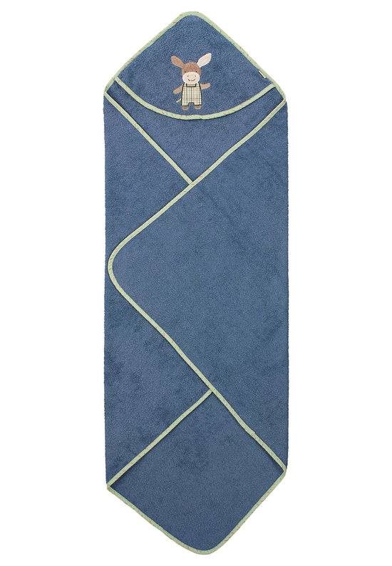 Sterntaler Badetuch 100x100 Esel Emmilius in Mittelblau Osterangebot