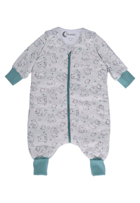Sterntaler Schlafsack mit Beinen 90cm Eisbär Elia in Ecru mel Lagerräumung