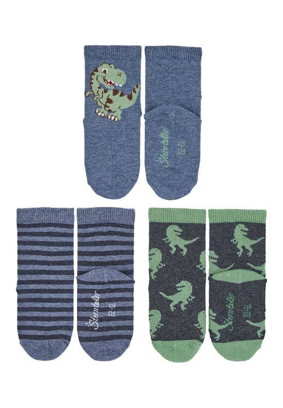 Sterntaler Socken im 3er-Pack Dino, Ringel und Dinos Black Friday Preise