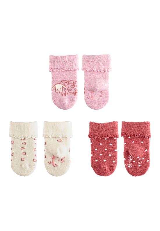 Sterntaler Baby Socken 3er Set Schaf, Herzen und Punkte 2025