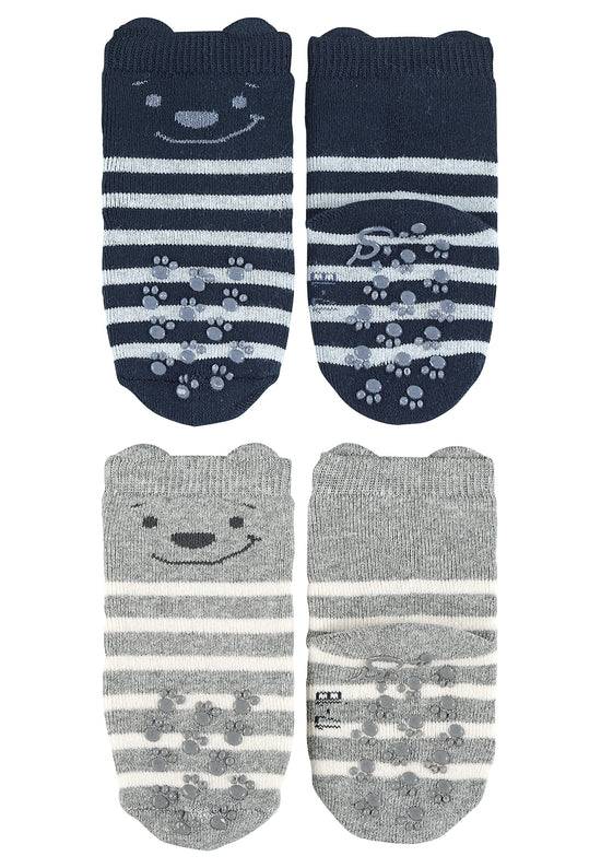 Sterntaler ABS-Krabbelsocken 2er-Pack Bär mit 3D-Ohren Schlussverkauf
