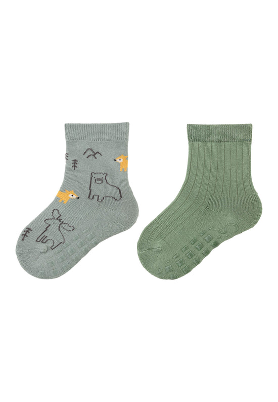 Sterntaler ABS Socken Waldtier im 2er-Pack mit rutschfeste Sohle