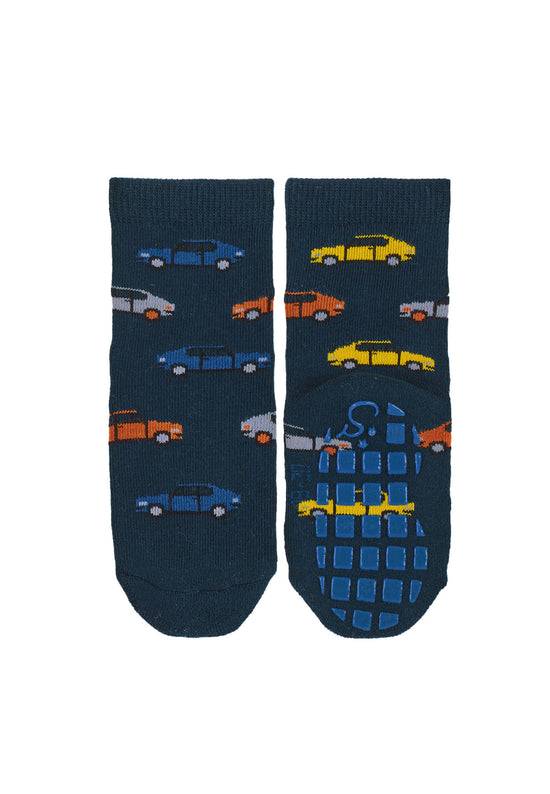 Sterntaler ABS-Socken 2er-Pack Bagger und Autos in Marine Fabrik Onlineshop