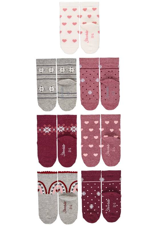 Sterntaler Socken für Mädchen, im 7er-Pack Sonderangebot