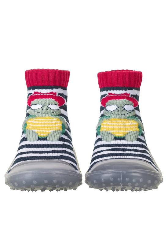 Sterntaler Adventure-Socks Schildkröte in Marine mit Ringel Günstig kaufen