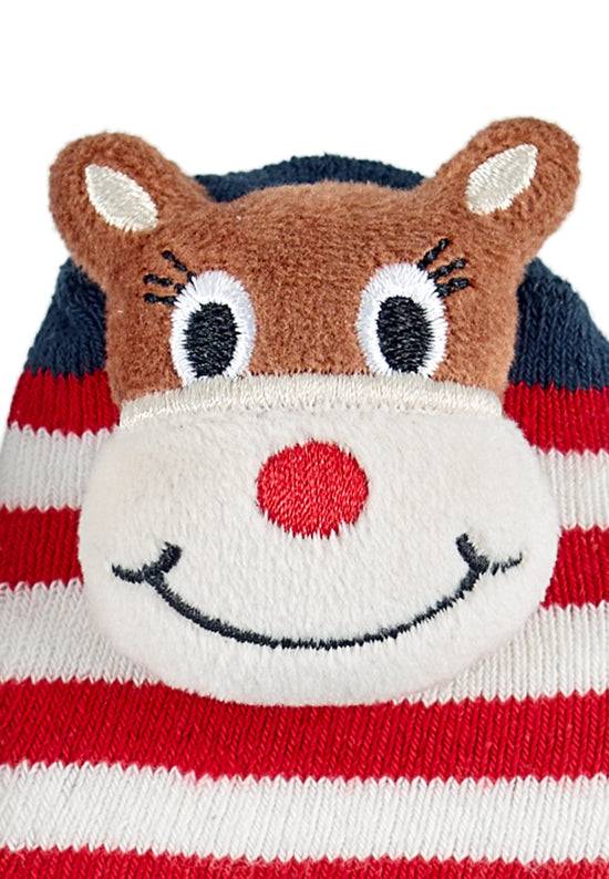 Sterntaler Baby Rasselsocken geringelt mit Motiv Weihnachten Heißer Verkauf