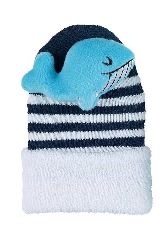 Sterntaler Baby Rasselsocken Wal in Marine mit Ringel Neueste Mode