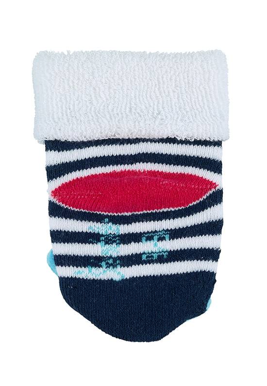 Sterntaler Baby Rasselsocken Wal in Marine mit Ringel Neueste Mode