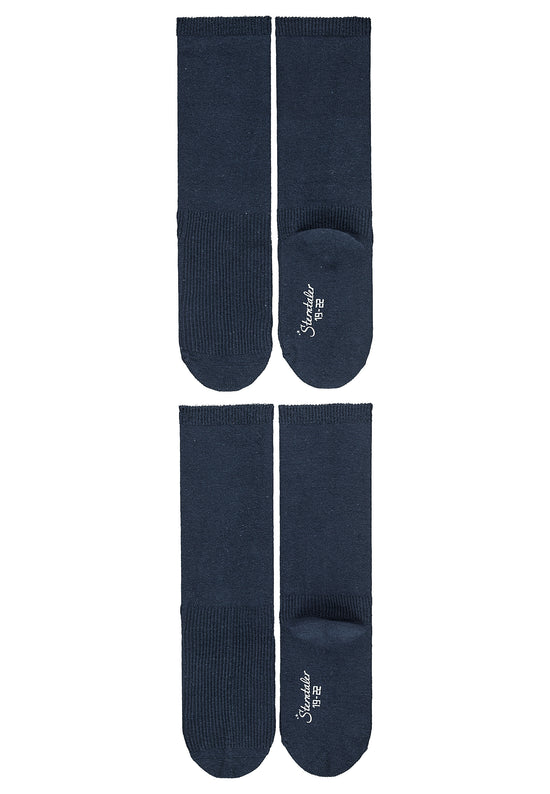 Sterntaler Kniestrümpfe 2er-Pack uni in Marine, Weiß o. Grau Blitzangebot