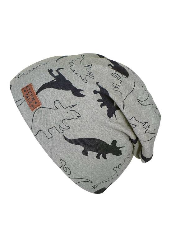 Sterntaler Slouch-Beanie Mütze aus Jersey mit Druck Dinos Räumungsverkauf
