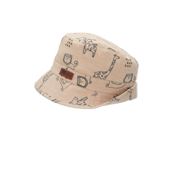 Sterntaler Fischerhut mit süßen Safari-Motiven in Beige Letzte 2 Tage