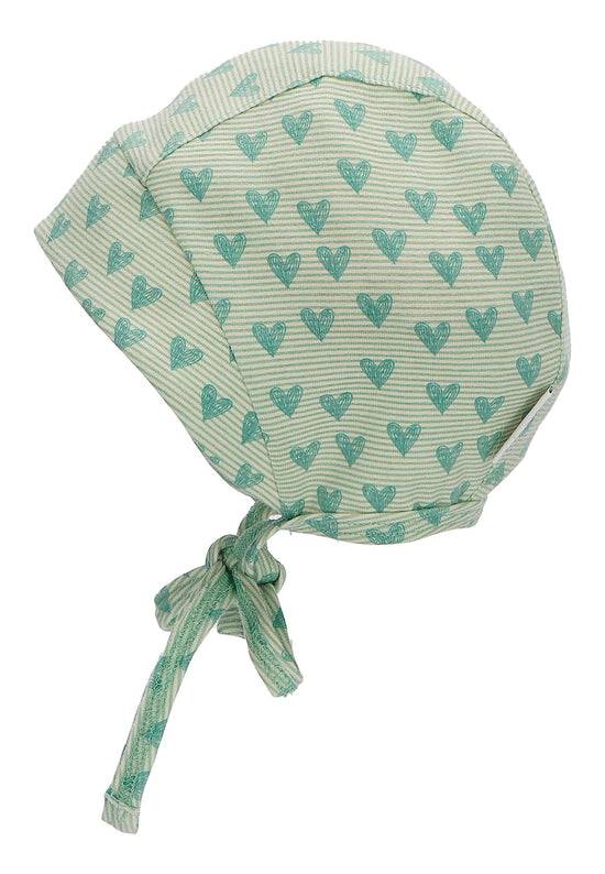 Sterntaler Häubchen mit Herzen Print aus Jersey und Bindeband Meist gekauft