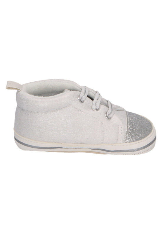 Sterntaler Babyschuh mit elastischen Schnürsenkeln in lichtgrau Großer Ausverkauf