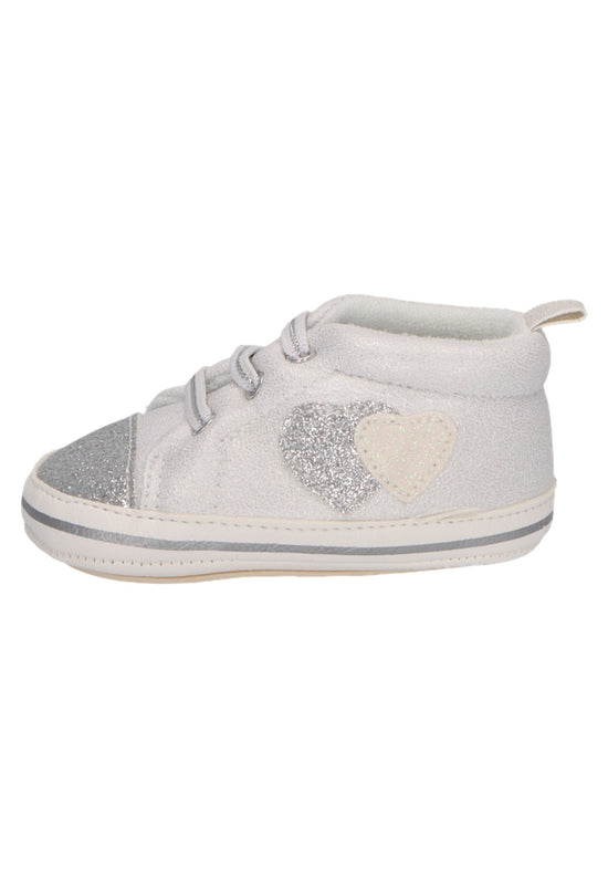 Sterntaler Babyschuh mit elastischen Schnürsenkeln in lichtgrau Großer Ausverkauf