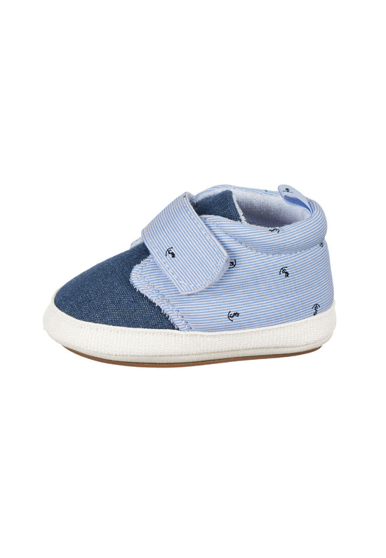 Sterntaler Babyschuh aus Denim und Baumwollstoff mit Druck Weihnachtsangebot