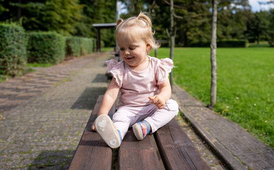 Sterntaler Baby Ballerina im Jeanslook mit Quastern in graublau Valentinstagsangebot