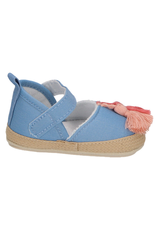 Sterntaler Baby Ballerina im Jeanslook mit Quastern in graublau Valentinstagsangebot