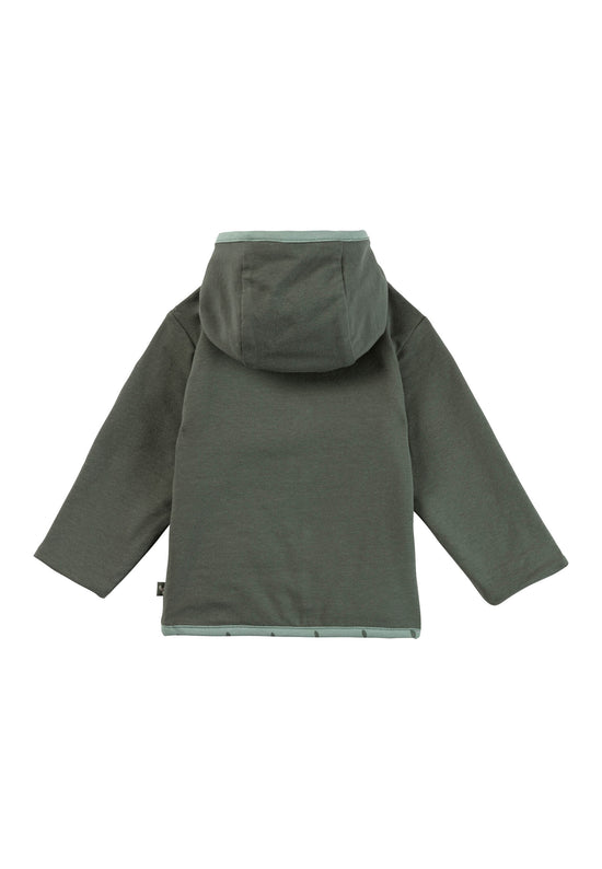 Sterntaler Wendejacke aus Baumwolljersey mit Blätterdruck Große Rabatte