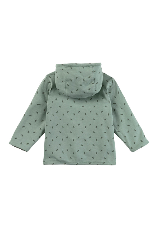 Sterntaler Wendejacke aus Baumwolljersey mit Blätterdruck Große Rabatte
