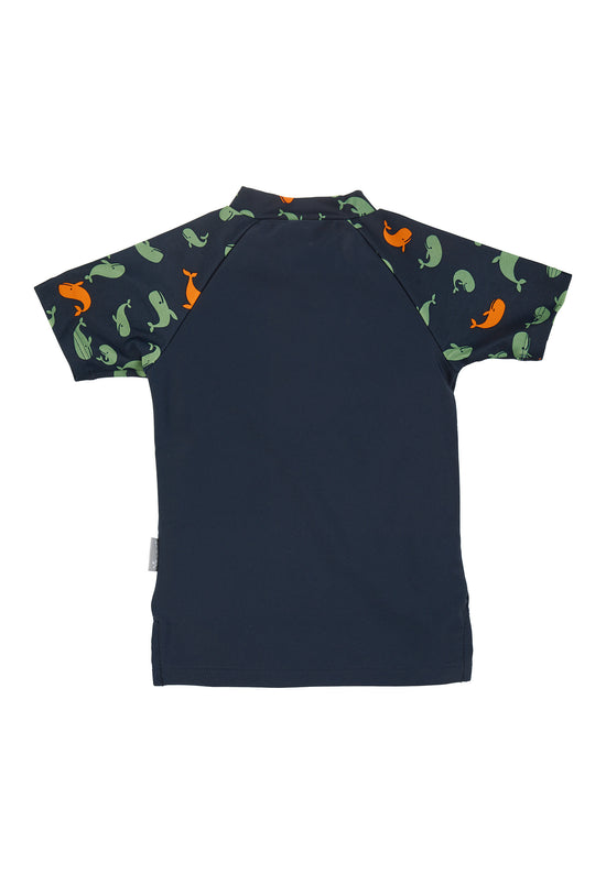 Sterntaler Kurzarm-Schwimmshirt in Marine mit Motiv Wale Letzte 3 Tage